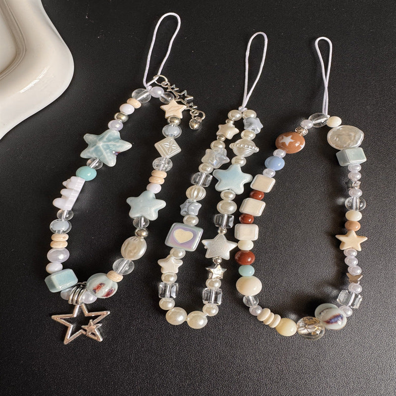 Star-Themed Beaded Charm Necklace Stornfield
