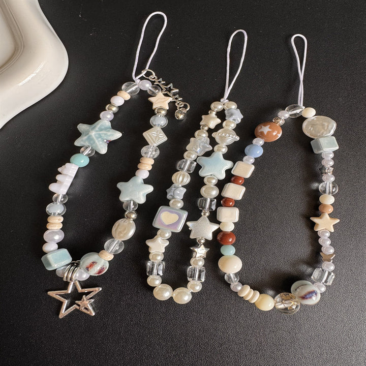 Star-Themed Beaded Charm Necklace Stornfield