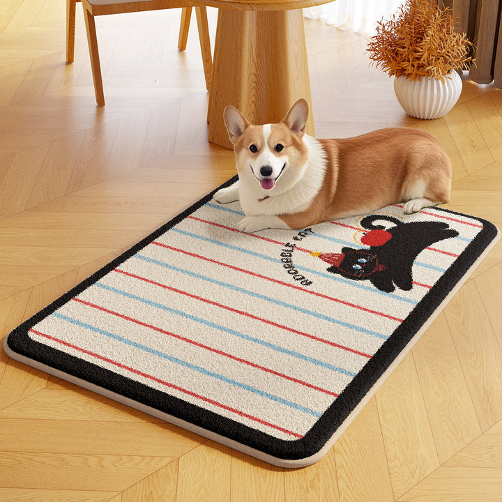 Cute Bear-Shaped Plush Area Rug