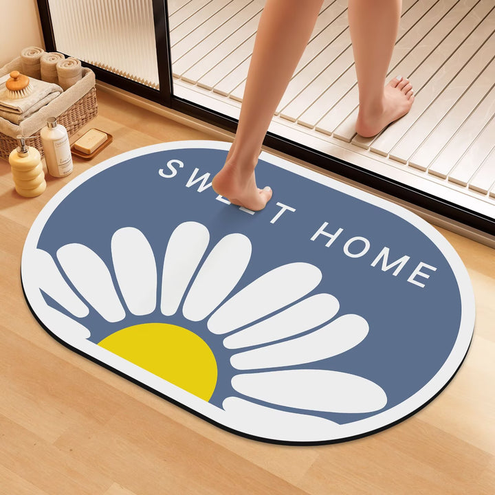 Artistic Floral Bath Mat Stornfield