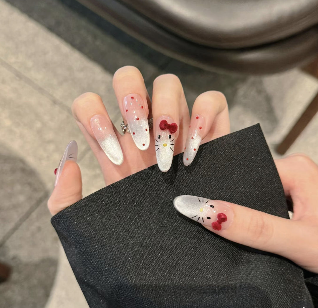 Decorative Press-On Nail Set with Unique Patterns Stornfield