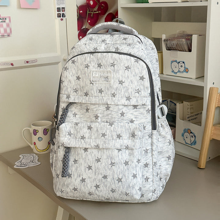 Star-Patterned Stylish Backpack Stornfield
