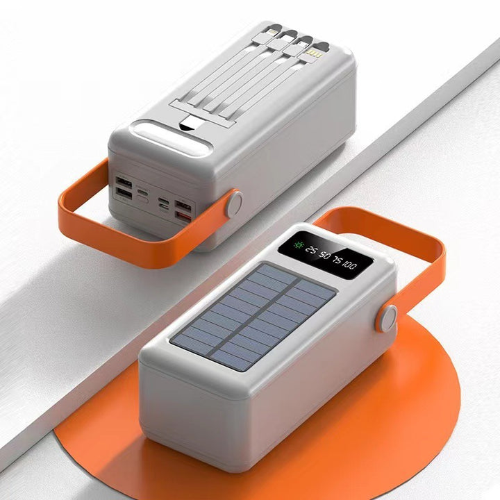 Portable solar charger with multifunctional LED display Stornfield