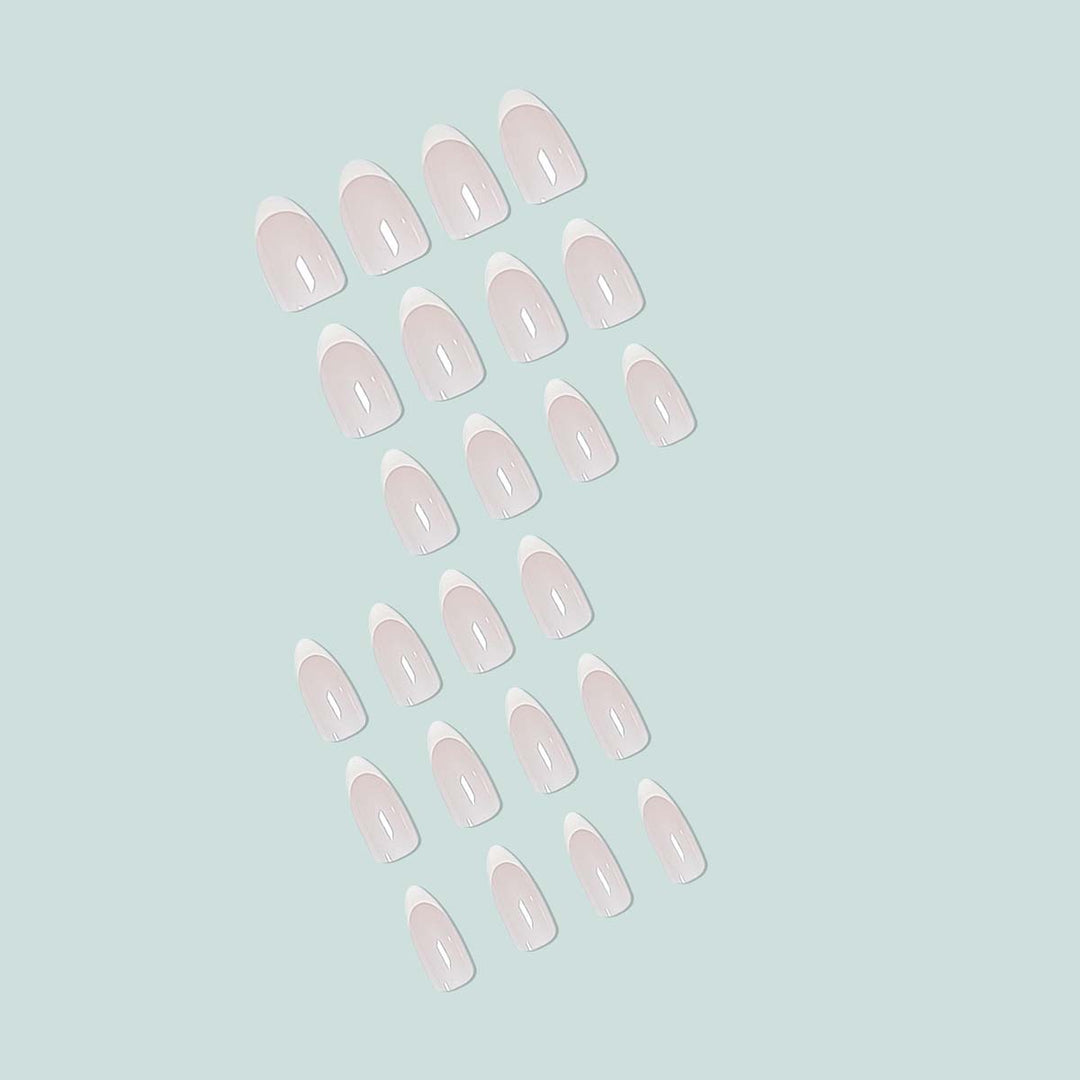 Elegant stiletto nails with French design Stornfield