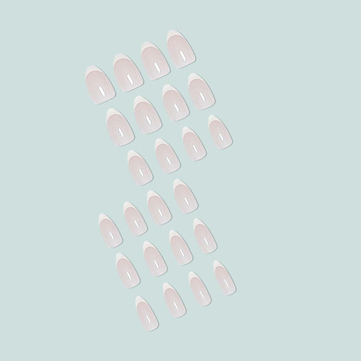 Elegant stiletto nails with French design Stornfield