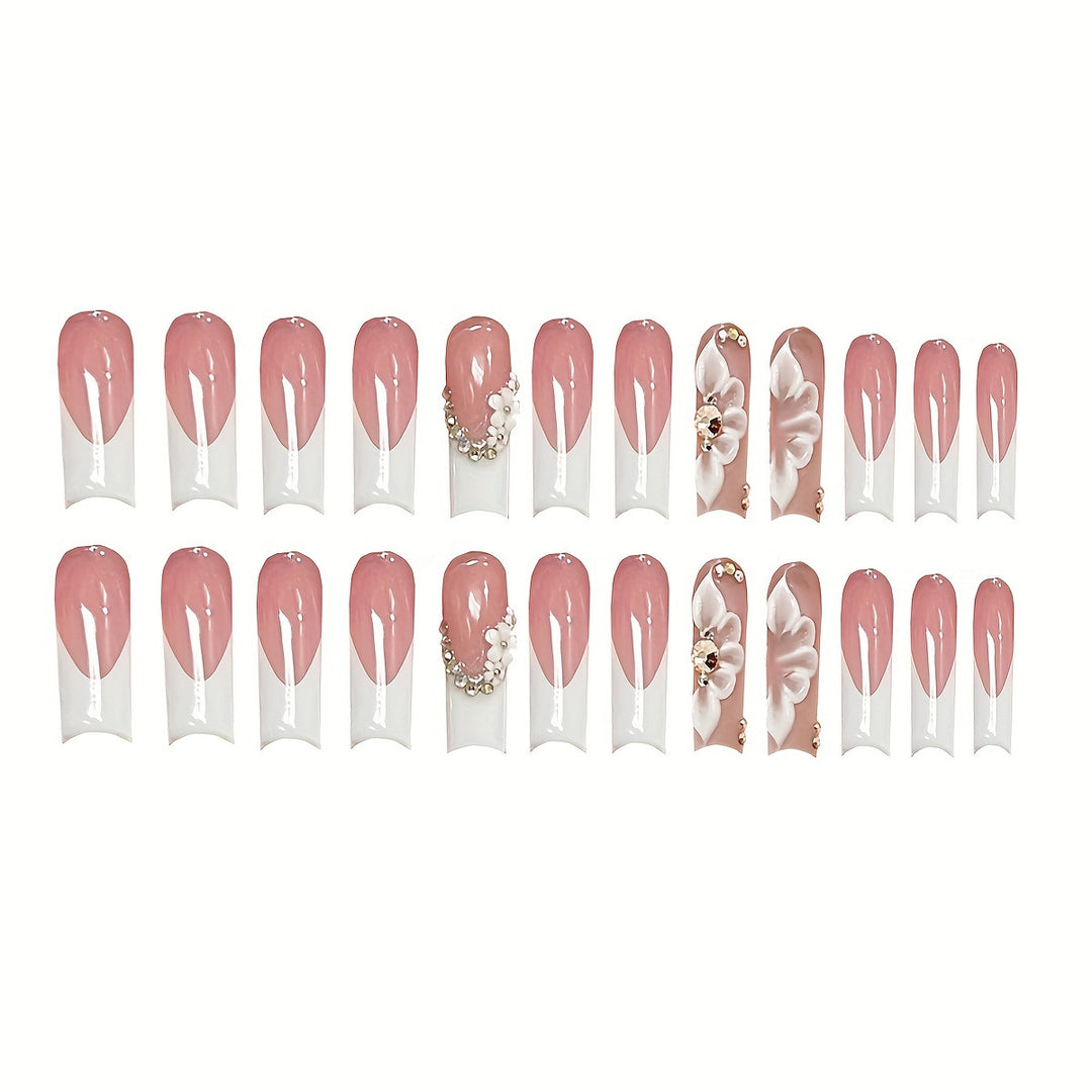 Decorative Artistic Press-On Nail Set Stornfield