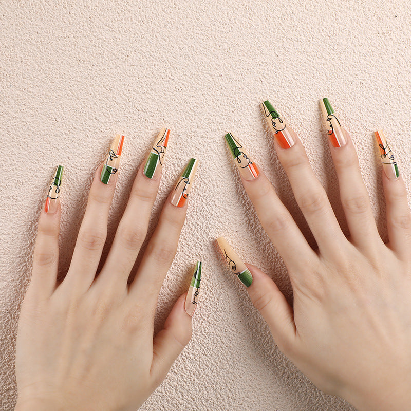 Creative line design artificial nails Stornfield