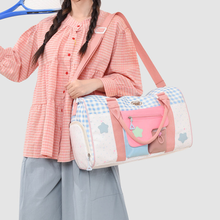 Playful Patterned Travel Duffel Bag Stornfield