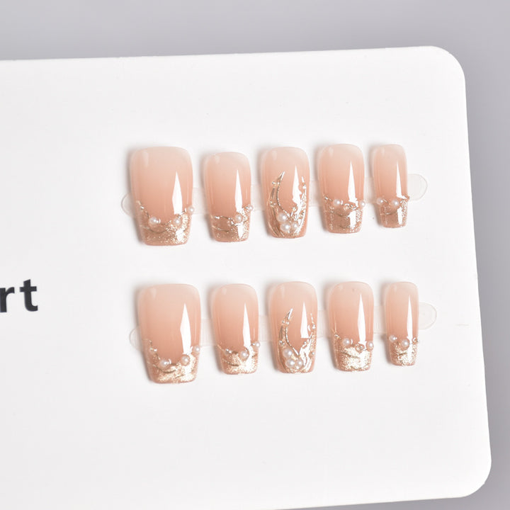 Elegant Crystal-Inspired Press-On Nail Extensions Stornfield