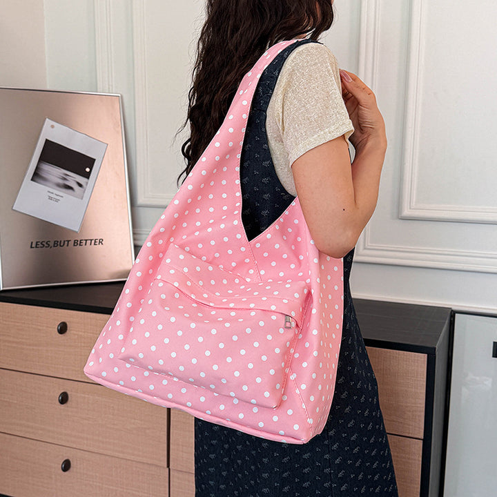 Polka Dot Hobo Tote Bag