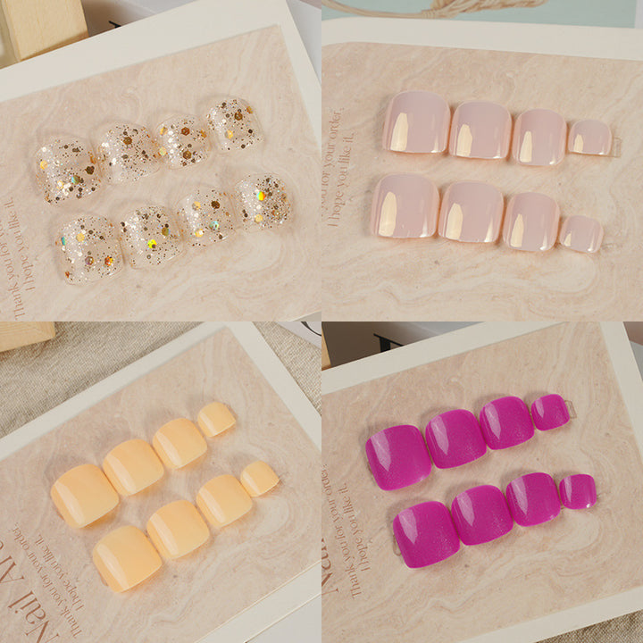Glossy Short Press-On Nail Set Stornfield