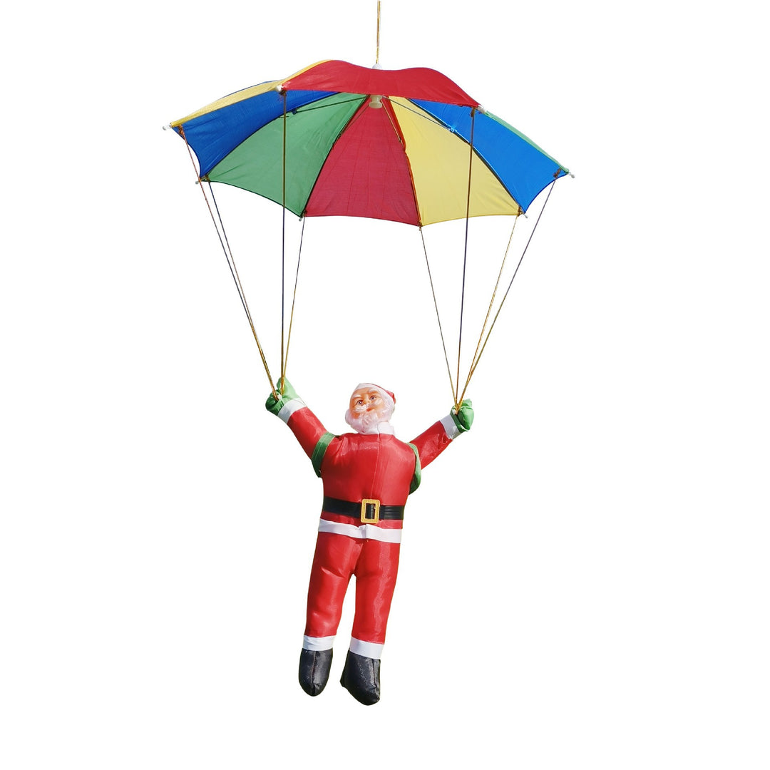 Decorative Santa Claus figure with parachute