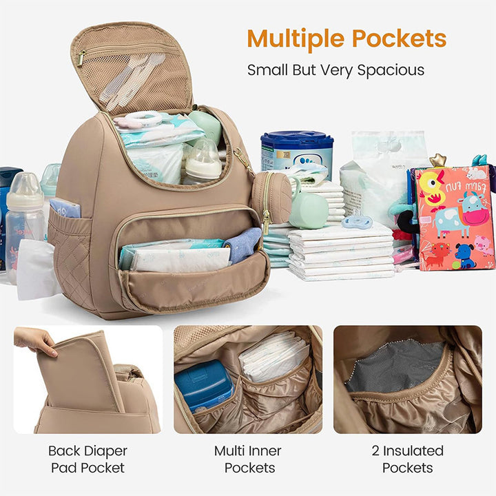 Elegant Quilted Backpack with Practical Compartments Stornfield
