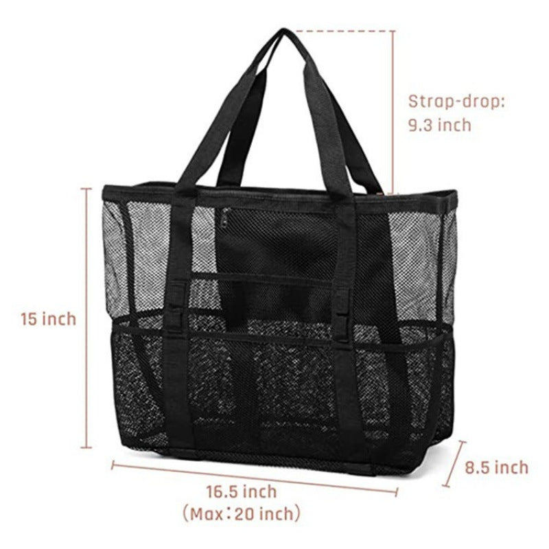 Spacious mesh beach bag Stornfield