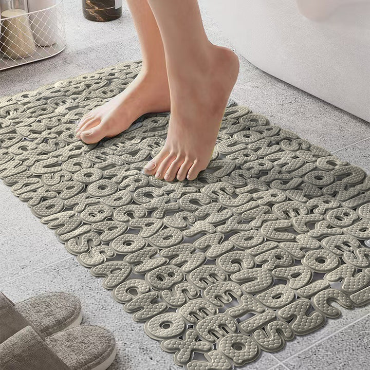 Creative Alphabet Texture Bath Mat Stornfield
