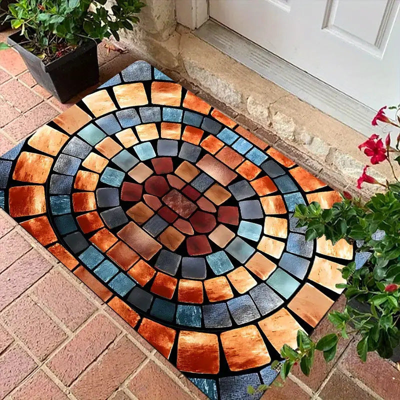Abstract Pattern Entrance Mat