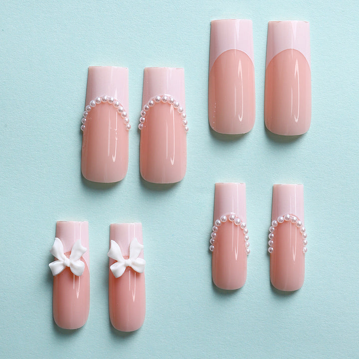 Artificial Nail Set with Elegant Decorations Stornfield