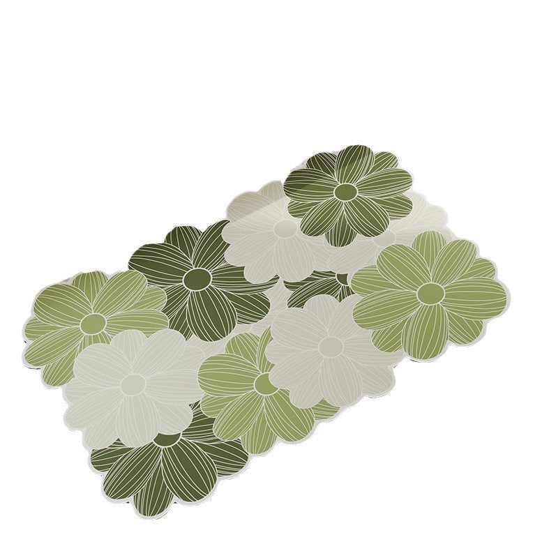 Decorative Floral Pattern Bathroom Mat