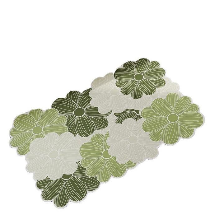 Decorative Floral Pattern Bathroom Mat