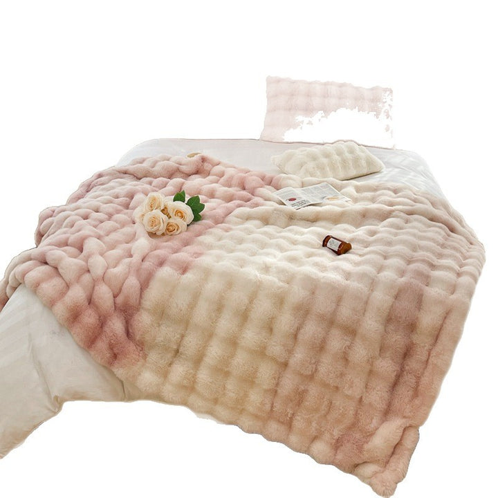 Plush Faux Fur Throw Blanket