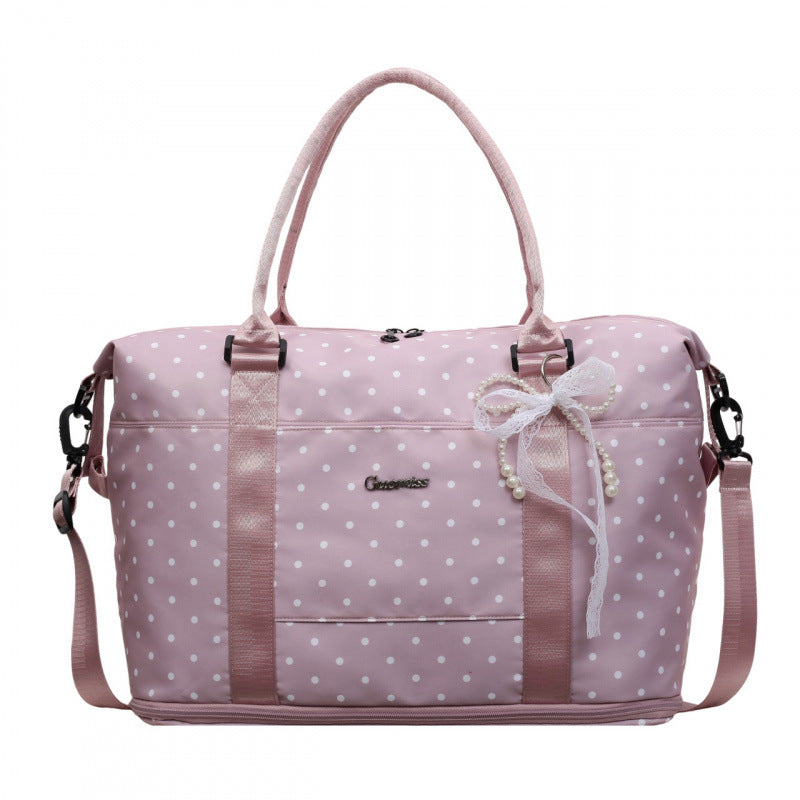 Chic Polka Dot Weekend Duffel Bag Stornfield