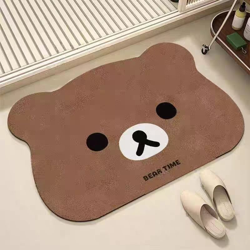 Cute Bear-Shaped Bath Mat