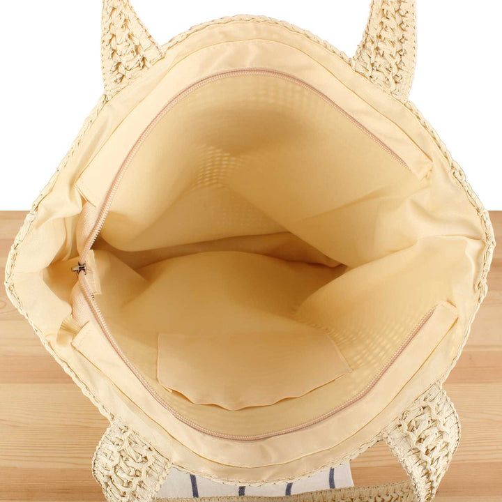 Handbag Made of Natural Wicker with Minimalist Details Stornfield
