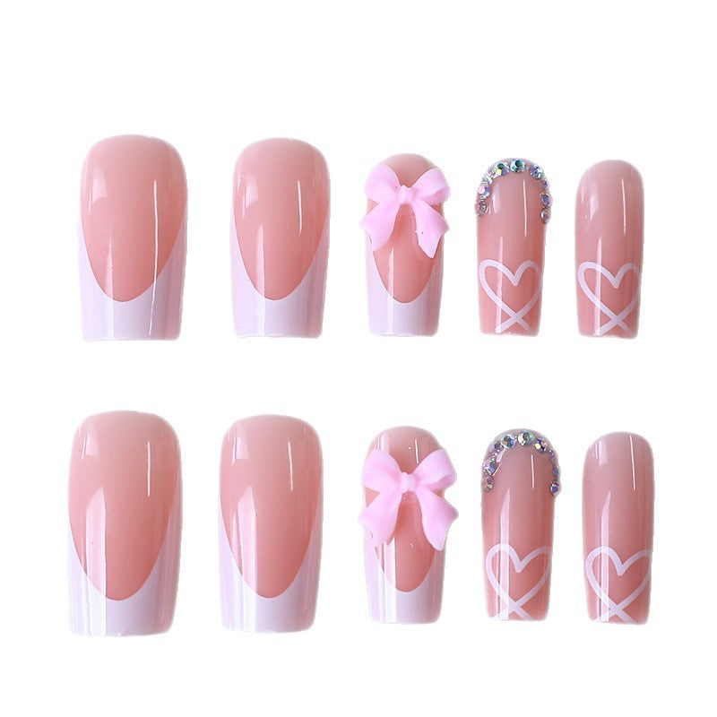 Elegant French Tip Acrylic Nail Enhancements Stornfield