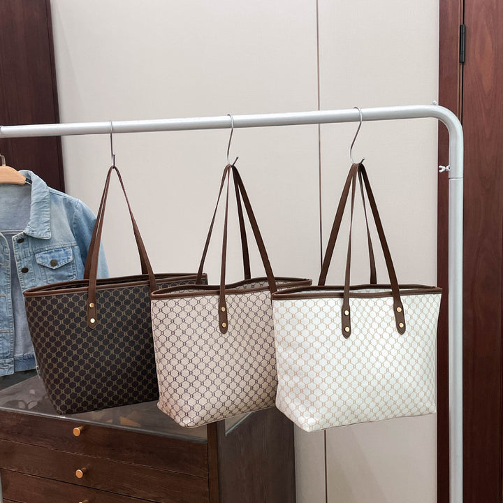 Elegant Geometric Print Tote Bag