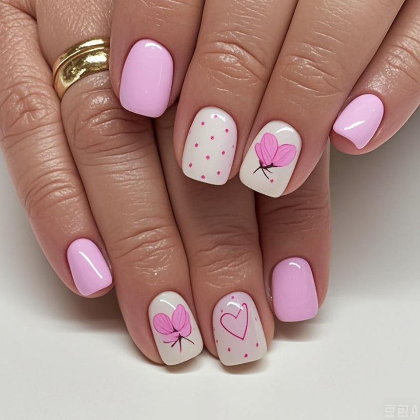 Creative Floral Acrylic Nail Art Set Stornfield