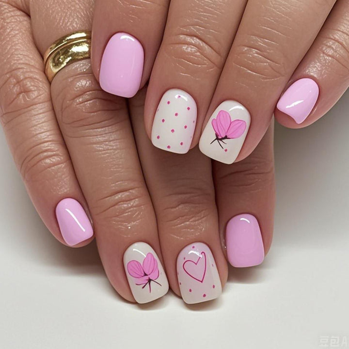 Creative Floral Acrylic Nail Art Set Stornfield
