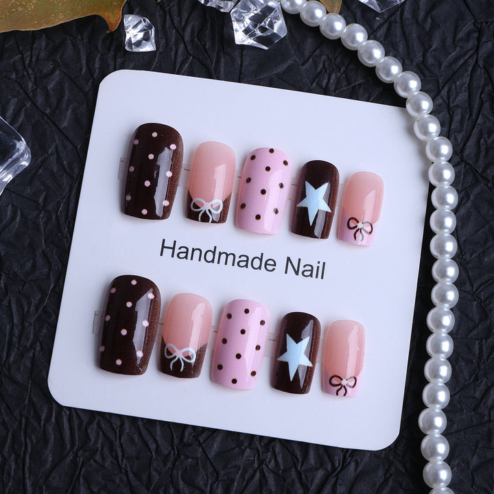 Self-adhesive artificial nails with playful patterns Stornfield