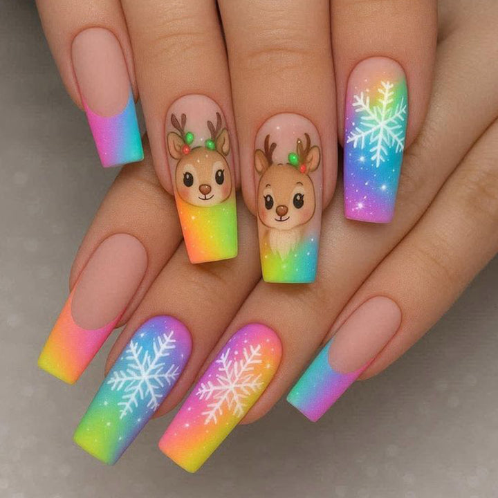 Festive Holiday Nail Art Extensions Stornfield