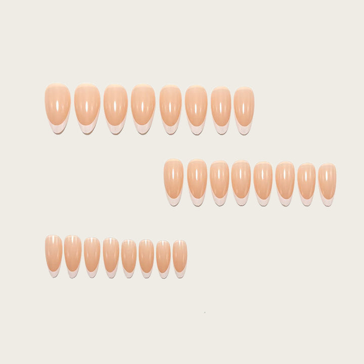 Artificial nails with fashionable French tip design Stornfield