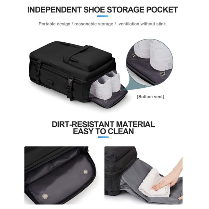 Multifunctional Travel Backpack with Insulated Laptop Compartment Stornfield