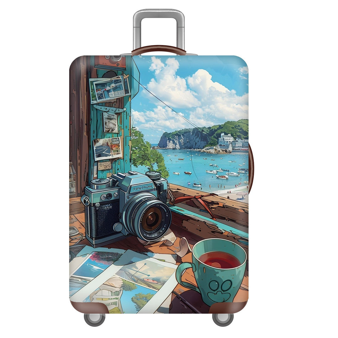 Unisex Hard Shell Suitcase with Dreamy Landscape Design Stornfield
