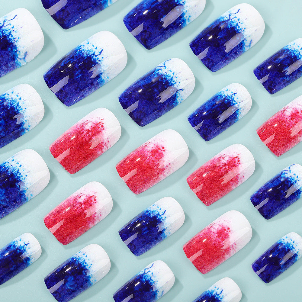 Art nails in creative gradient colors Stornfield