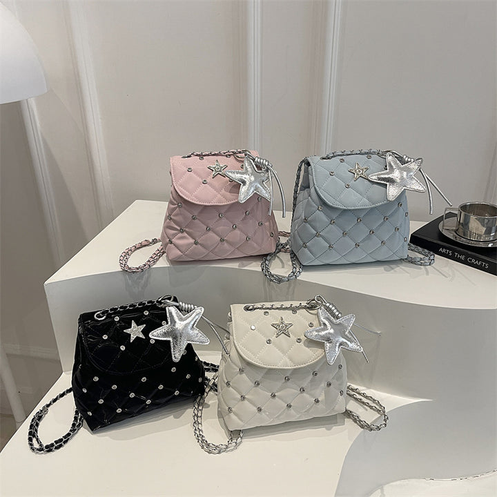 Quilted Star Detail Mini Backpack