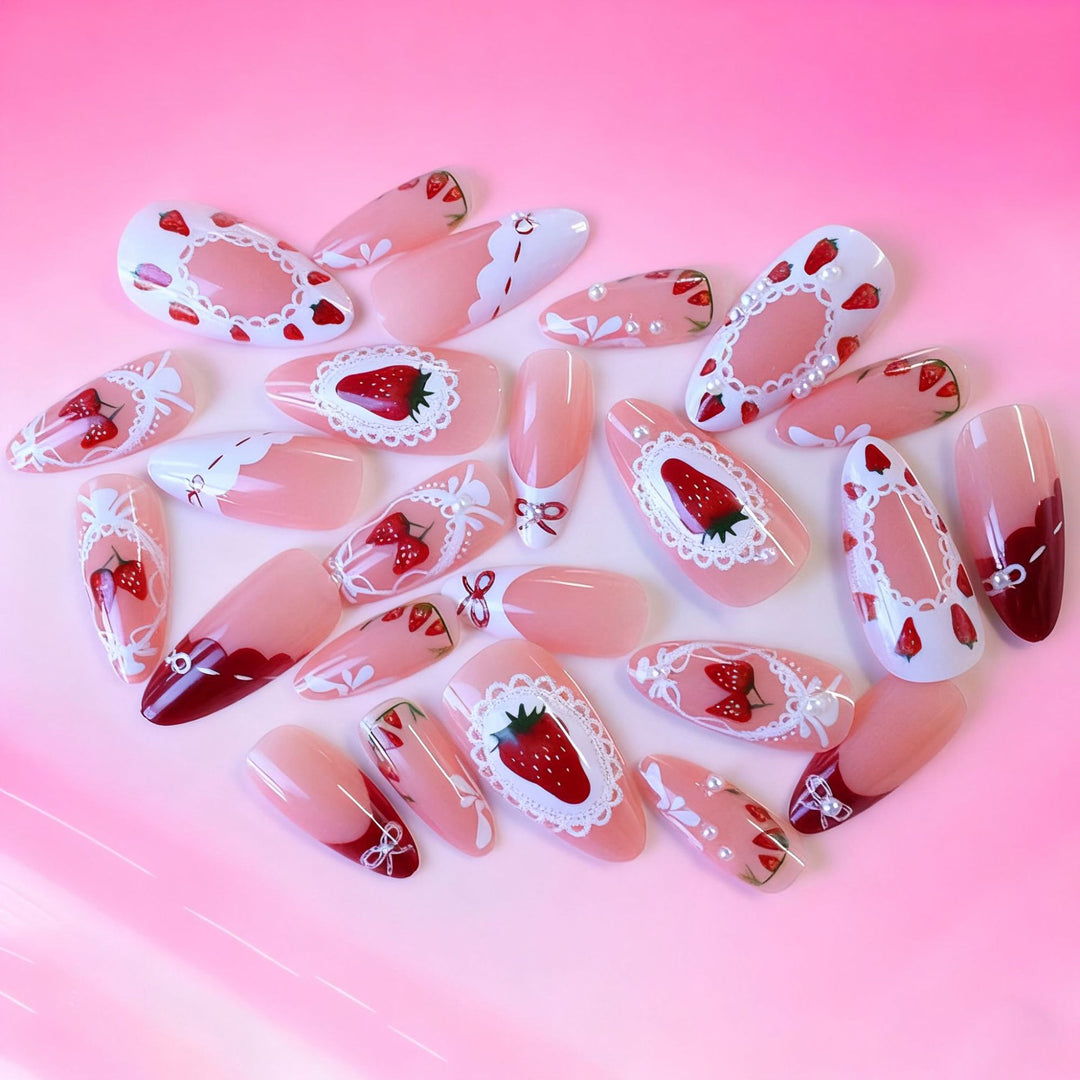 Creative Strawberry Nail Art Enhancements Stornfield