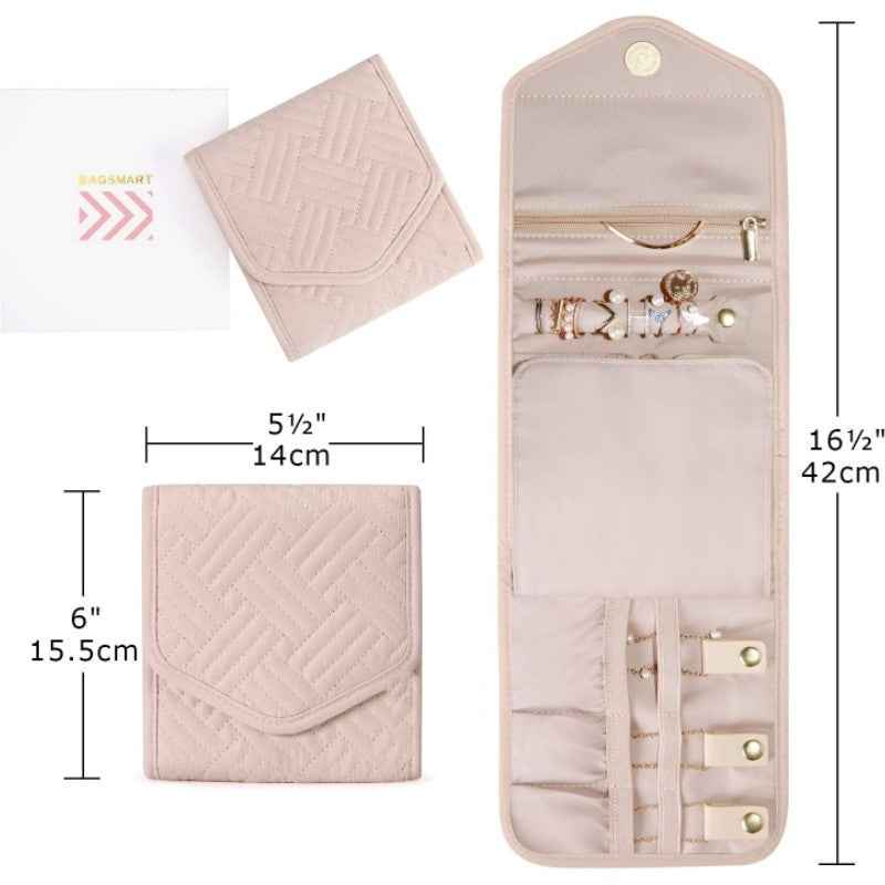 Cosmetic Organizer Bag with Foldable Design and Multiple Compartments Stornfield