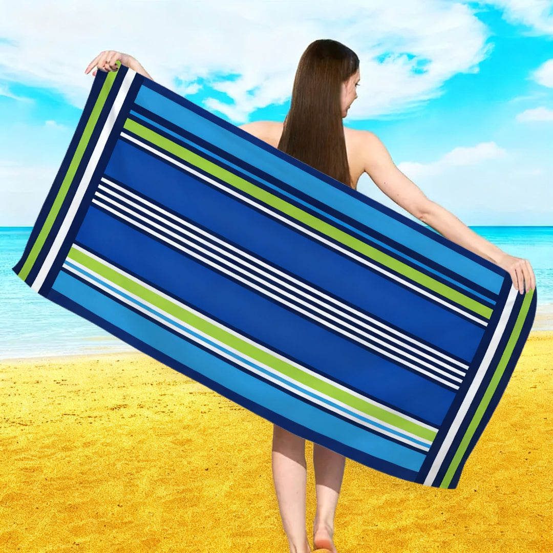 Beach towel with floral watercolor design Stornfield