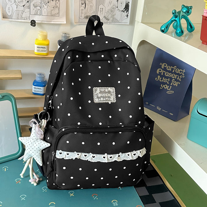 Polka Dot Decorative Backpack Stornfield