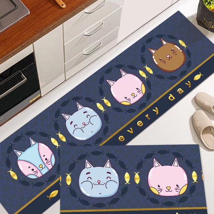 Cat-Themed Kitchen Mat Stornfield