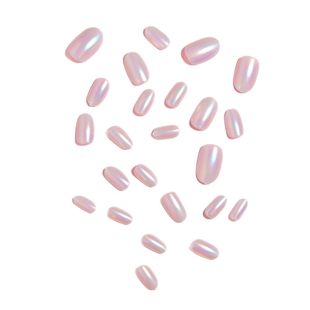 Iridescent Almond-Shaped Press-On Nails Stornfield