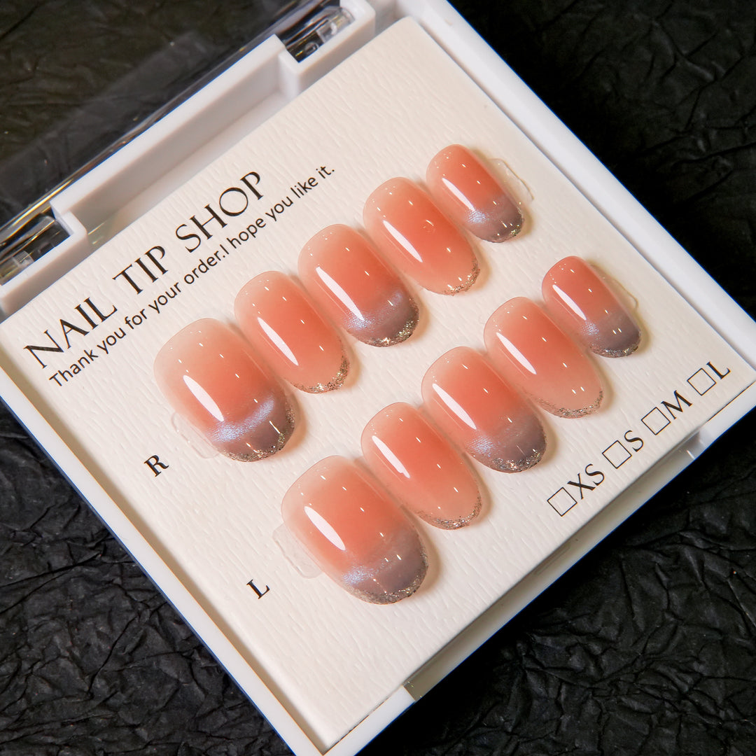Ombre French Press-On Nail Tips