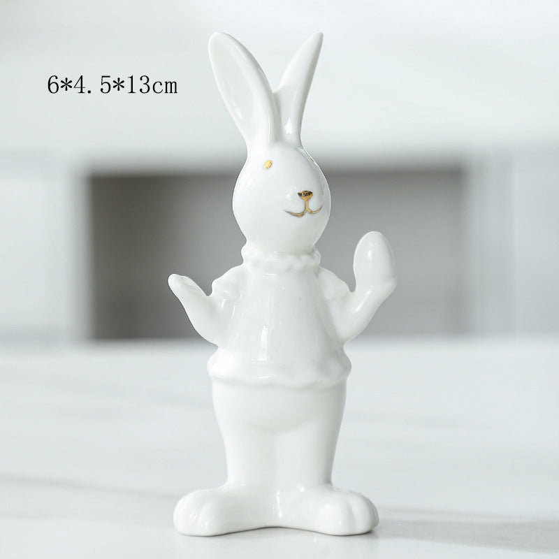 Ceramic Bunny Figurine Stornfeild