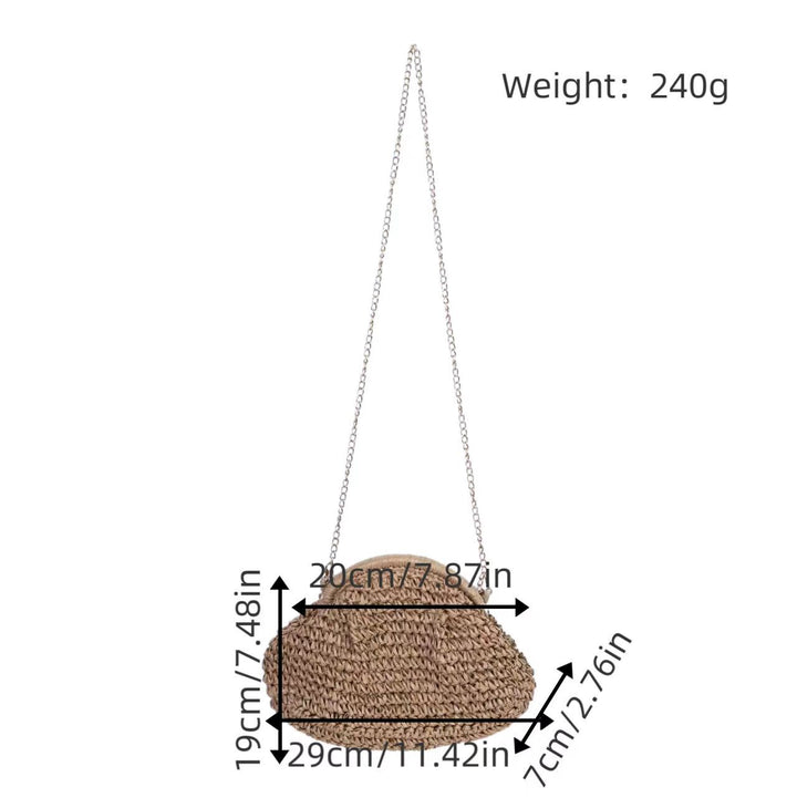 Handcrafted Shoulder Bag Made from Natural Materials Stornfield