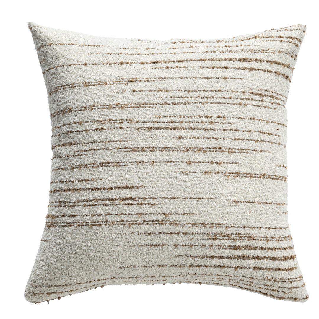Painted striped decorative cushion