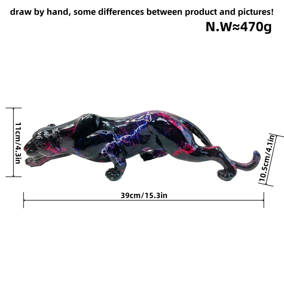 Artistic and colorful animal figure in panther shape Stornfield