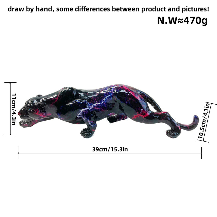 Artful Panther Sculpture Handmade Stornfield